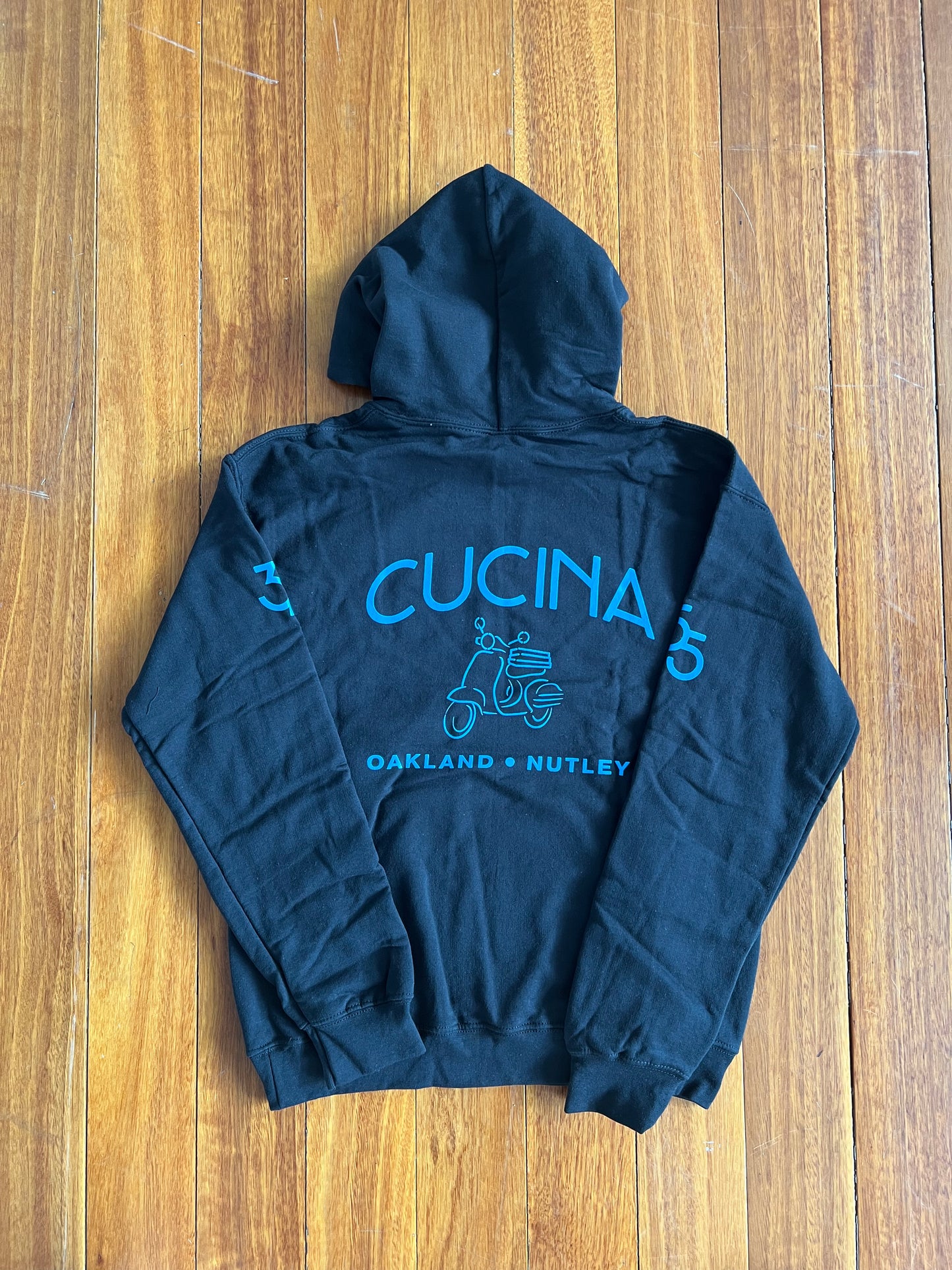 The Vespa Logo Hoodie - Black