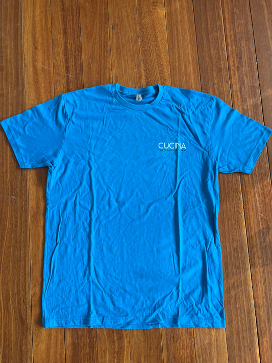 The Vespa Logo T - Electric Blue