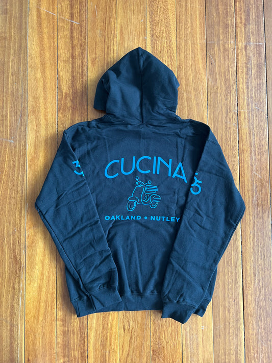 The Vespa Logo Hoodie - Black