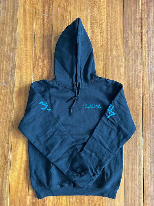 The Vespa Logo Hoodie - Black